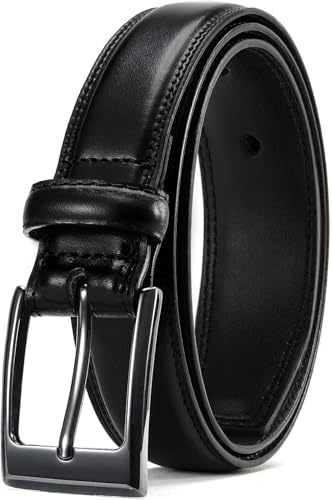 Image of Contacts Men's Genuine Leather Pin Buckle Belt | Leather Belt for Men Classic Designs for Work & Business Casual