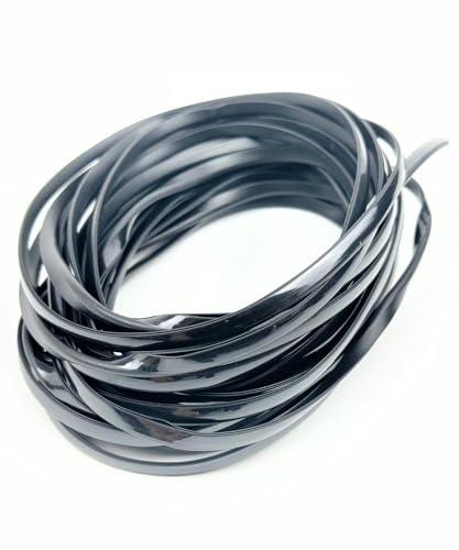 HTharros ドアモール メッキ 風 ドアエッジモール 幅6mm 長さ10m 車用 プロテクター 光沢 ブラック U型 着脱簡単 キズ防止 衝撃緩和 B