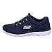Skechers Summits, Sneaker Mujer, Navy Mesh/White Trim, 39 EU