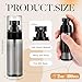 Ferrochef 80 Pack Fine Mist Spray Bottle Bulk, 2oz Small Clear Plastic Leak Proof Fine Mist Mini Spray Bottles Refillable Empty Travel Mister Sprayer Bottle for Hair, Cleaning, Essential Oils(Black)