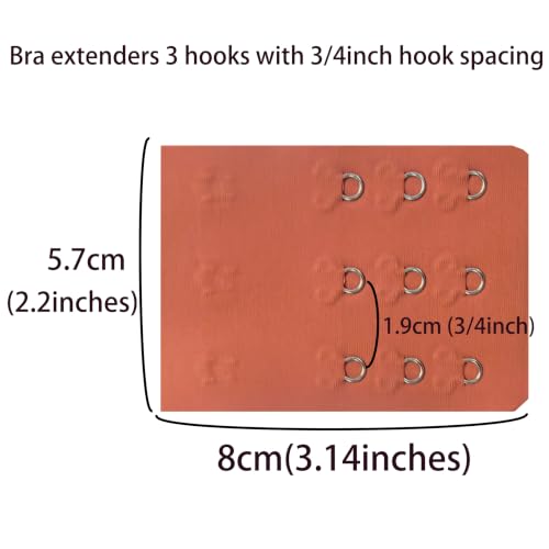 Image of SAMGU Women's Bra Extenders 2 Hook /3 Hook /4 Hook /5 Hook /6 Hook Soft Stretchy