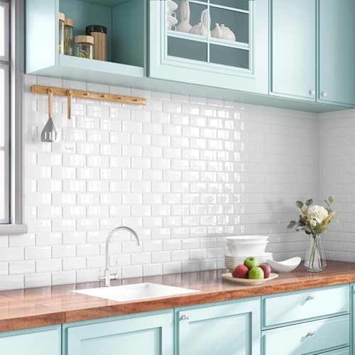Yoillione Peel and Stick Backsplash for Kitchen: Self Adhesive Wa...