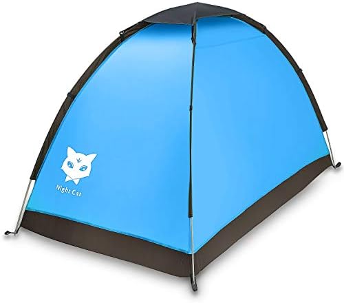 Night Cat Backpacking Tent for One 1 to 2 Persons Lightweight Waterproof Camping Hiking Tent for Adults Kids Scouts Easy Setup Single Layer 3 41bPthwYqmL. AC