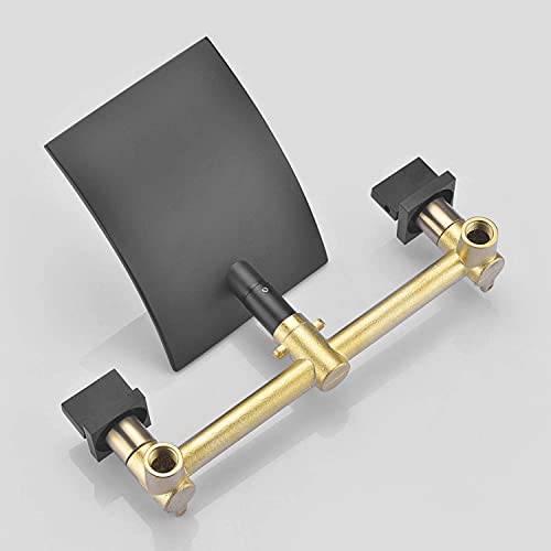Sumerain SE1248DW Wall Mount Waterfall Bath Tub Filler Faucet Matte Black High Flow,Sumerain thumb #4