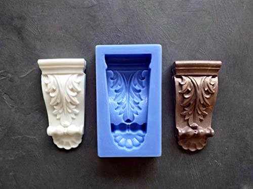 Silicone Mold Bracket Furniture Applique Bracket Mold Decorative Bracket Resin Onlay Mould Furniture Decor Molding Resin Molds Chic bracket