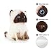 7.8'' Kawaii Siamese Cat Stuffed Animal Realistic Simulation Cute Soft Puppet Cat Plush Lifelike Kitty Kitten Plushie Doll Home Decorations (7.8'', Siamese Cat)