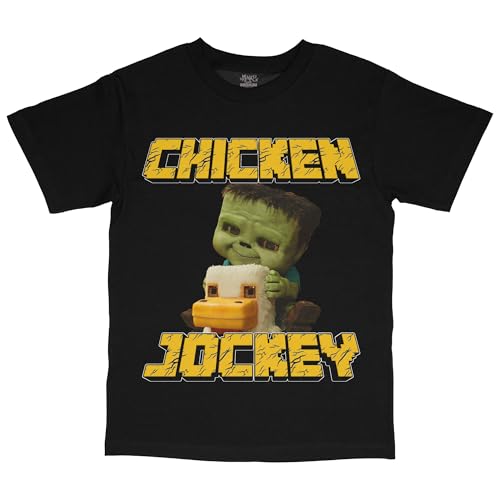 Jockey Chicken Zombie Baby Movie T-Shirt (US, Alpha, Small, XX-Large, Regular, Regular, Chicken Jockey)