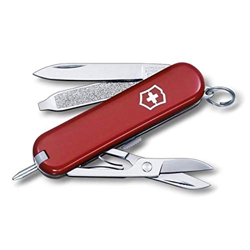 Victorinox Taschenmesser klein, Signature rot mit weißem Etui