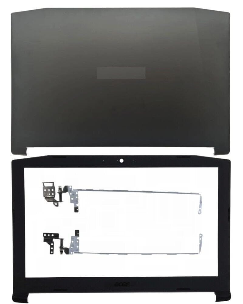 Ronics Compatible for Acer Nitro 5 AN515-41 AN515-42 AN515-53 AN515-51 Back Cover Front Bezel (ABH) Black Laptop Body Parts Replacement