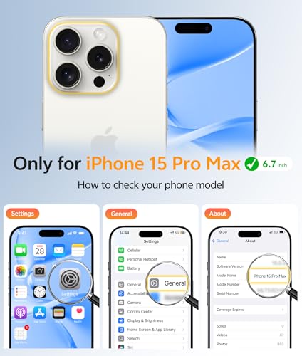 Image of FNTCASE for iPhone 15 Pro Max Case: [Compatible with Magsafe] Translucent Matte Cases with [Full Camera Protection] [Screen Protector] Military Grade Shockproof Protective Phone Cover - Ice Blue