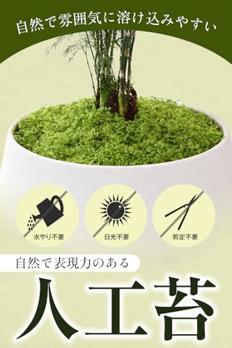 【お手入れ不要、自然な緑】 人工苔 フェイクモス 観葉植物 大容量 200g ジオラマ 盆栽 造花 DIY 装飾 雰囲気 演出 (ミックス) [2]