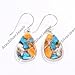 Natural Orange Spiny Oyster Turquoise Gemstone 925 Sterling Silver Handmade Drop Dangle Earrings Jewelry for Women Gift for Her