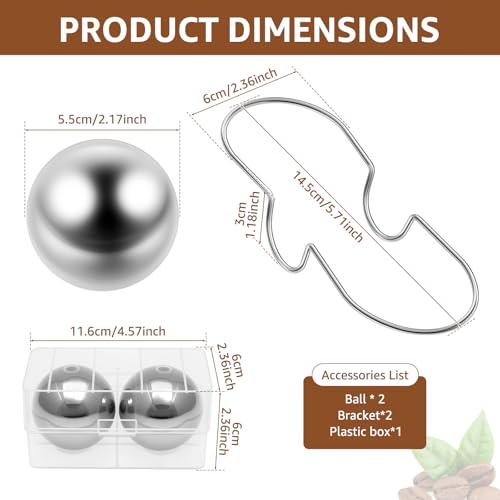 Boule à expresso réutilisable finie l'amertume du café chaud avec ce lot de 2