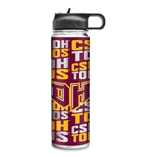 Rico Industries NCAA Cal State Dominguez Hills Toros Standard 22oz Stainless Steel Tumbler with Lid - Great For Coffee, Tea, Water or Cocktails