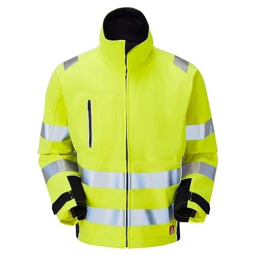 Image of Strata SKANWEAR Inherent Arc Flash & Flame Protective Hi Vizibility Softshell Jacket (CL.2/ARC3/28CAL/CM²)