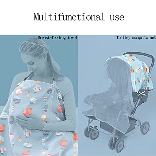 Breastfeeding Nursing Cover, Breast-Feeding Towel，Trcoveric Lightweight Breathable Cotton Privacy Feeding Cover, Nursing Apron For Breastfeeding - Full Coverage, Adjustable Strap (White) #TOP3
