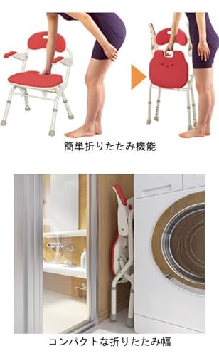 アロン化成 安寿 折りたたみシャワーベンチ FS ブルー 4枚目