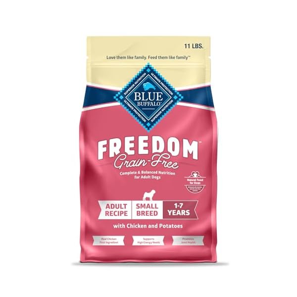   Blue-Buffalo-Freedom-Grain-Free-Small-Breed-Dry-Dog-Food-Supports-High-Energy-Needs-Made-in-the-USA-With-Natural-Ingredients-Chicken-Potatoes-11-lb-Bag