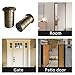 bjsdkff Floor Hole Dust-Proof Cover, Door Bolt Accessories, Safety Sliding Lock Inserts, Spring All Copper Dust-Proof Cover Hardware Cylinder Bolt 2 Pcs