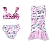 ♥Los trajes de baño al estilo sirena siempre serán el sueño de toda pequeña: con su mágica cola con aletas y bello atuendo encantará a más de uno.