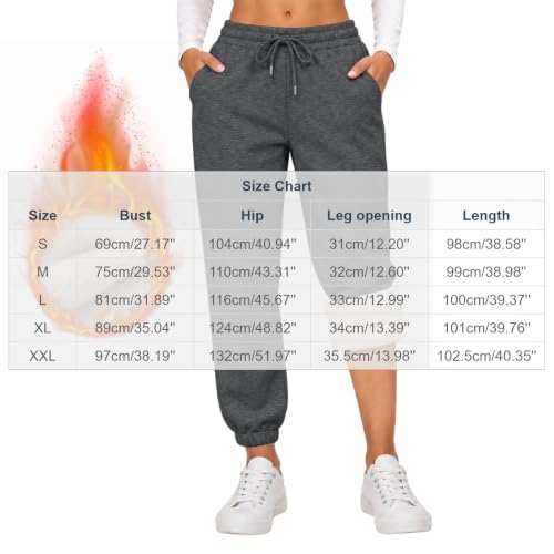 Winter Joggers for Women Sherpa Fleece Lined Sweatpants with Pockets - image 4