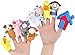 RIY 10Pcs Story Time Finger Puppets - Old Macdonald Had A Farm Educational Puppets