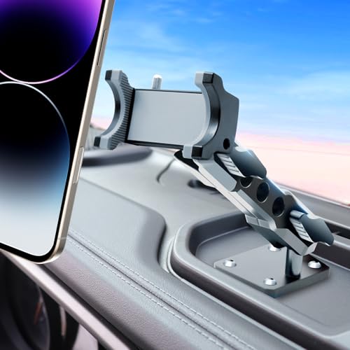 ZKJAYOE for Jeep 2024 2025 Wrangler JL JLU JT 4XE Phone Mount - Dashboard Phone Holder for Jeep Wrangler Gladiator 2/4 Door Accessories, with The Strongest Holder (NOT for 1945-2023 JL JT)