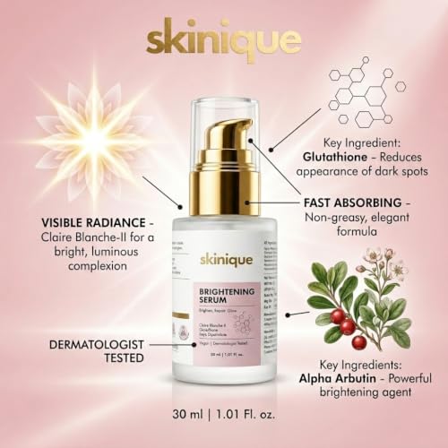 Image of Brightening Serum 30ml With Japanese Claire Blanche-II, Glutathione, Kojic Dipalmitate & Alpha Arbutin Serum | Brighten - Barrier Repair - Glow | Soft & Smooth Skin, Helps Reduce Dark Spots, Uneven Skin Tone & Dullness
