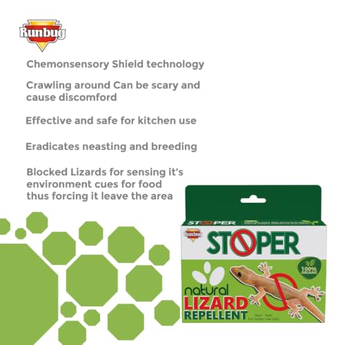 Image of Stoper Natural Lizard Repellent Box| Non-Toxic | Indoor Use | 100% Organic -20g (Pack of 4)