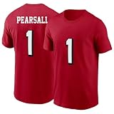 Ricky Pearsall San Francisco #1 Football Shirt Jersey (US, Alpha, Medium, Rush Red)