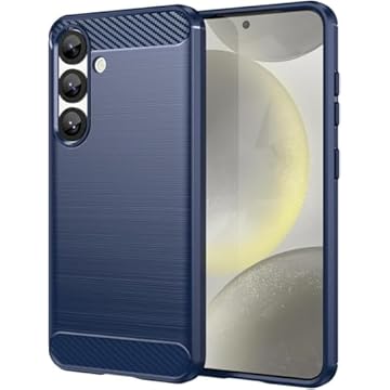 Capa Case Fibra de Carbono Anti Impacto para Samsung Galaxy S25 Normal 5G - Capinha Protetora Leve e Durável Danet (Azul)