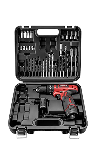 MONDIAL Furadeira e Parafusadeira com Maleta Vermelho, 12V, Bivolt - PI-11MA