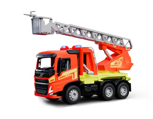 Camion de pompiers Volvo FMX LENA WORXX avec jet d'eau et grande échelle de 60 cm pour enfant