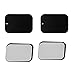 kdjsic 4X Pegatinas Redondas rectangulares de Placas de Metal para Soporte magnético para teléfono