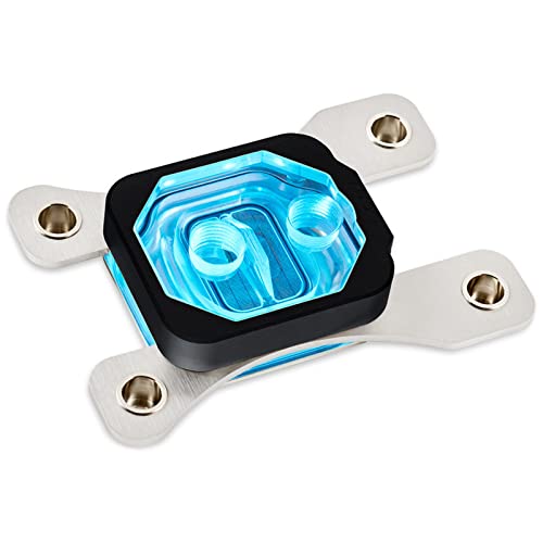 Aqua Computer cuplex kryos NEXT RGBpx AM4/3000/5000 - Acryl + 925 Silber, schwarz