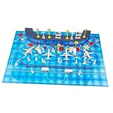 Folpus Deluxe-Flugzeug-Spielset, Lernspielzeug Flughafen-Terminal, Kinderspielzeug für Jungen ab 3 Jahren, 70 Stück