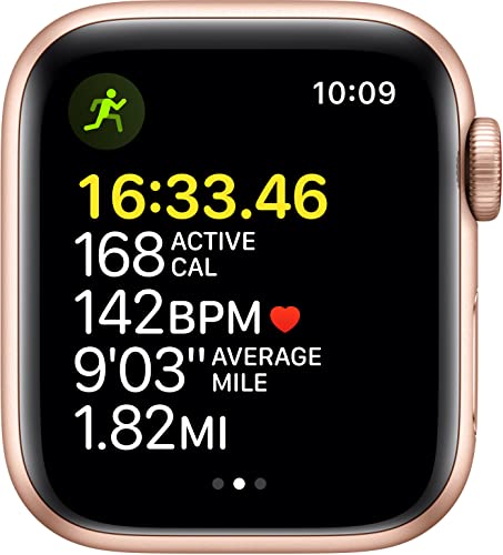 【整備済み品】Apple Watch SE (GPS + Cellularモデル) - 40mm ゴールドアルミニウムケースとスターライトスポーツバンド