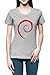 Debian Último Mujer Camiseta tee Gris Women's Grey T-Shirt
