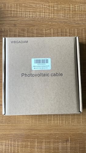 WBGADAM Cabo de extensão de painel solar 12AWG 1,5 m/1,5 m 4 mm² com conector fêmea e macho cabo de