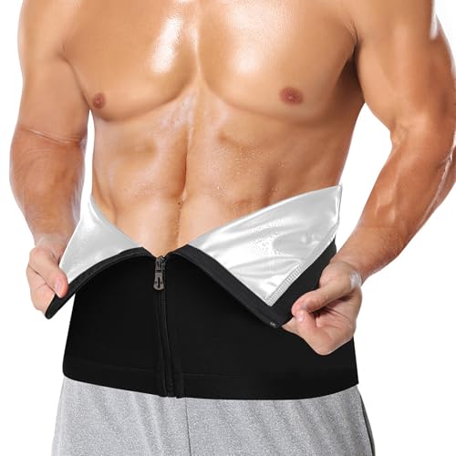 Ceinture de sauna homme pour sport et fitness avec action sudation intense