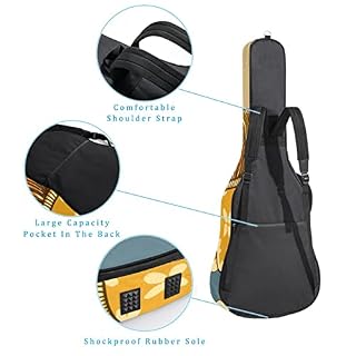 Housse de transport étanche pour guitare avec bandoulière réglable Motif silhouette d’animaux, Multicolore 08, 42.9×16… - Les Beatles, Paul McCartney, John Lennon, RIngo Starr, George Harrison Housse de transport étanche pour guitare avec bandoulière réglable Motif silhouette d'animaux, Multicolore 08, 42.9x16… – Image 3