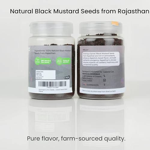 Image of Anamaya Whole Spices family (Black Mustard Seeds)