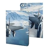Aircraft Fighter Jet F-15 Ea-gles Flying Protective Case Compatible with iPad mini 1/2/3/4/5 (7.9in) Stand Cover Auto Sleep/Wake Cover