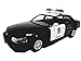 Kinsmart Ford Crown Victoria Black & White Police Dept Squad Car 1/42 O Scale Diecast Interceptor