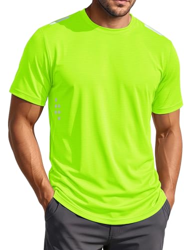 MAGCOMSEN Men's Short Sleeve Workout Shirts Dry Fit Lightweight Athletic T-Shirts Running Gym Summer...