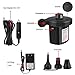 Electric Air Pump, Portable Quick-Fill Air Pump with 3 Nozzles, 110V AC/12V DC, Perfect Inflator/Deflator Pumps for Outdoor Camping, Inflatable Cushions, Air Mattress Beds, Boats, Swimming Ring
