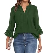 Lousguta High-Waisted Wide Leg Palazzo Pants for Women with Pockets
