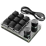 BRIMFORD 9 Key Macro Mechanical Keyboard, Multifunctional Mechanical Gaming Keyboard RGB One Handed