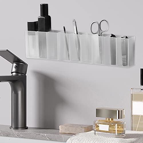 Organizador de maquiagem para pendurar na parede - Suporte de pincel de maquiagem multiuso montado n