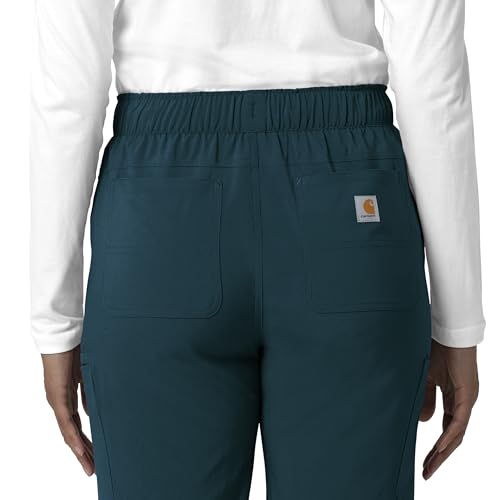 Carhartt Force Cross-Flex Women's Straight Leg Cargo Scrub Pant, Caribbean, L PET by Carhartt - Image 8